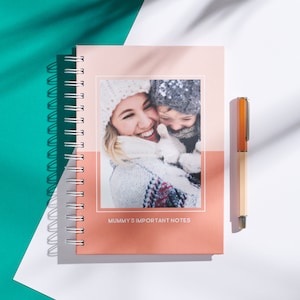 Personalised Colour Block Photo Notebook