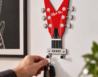 Personalised Guitar Headstock Hooks