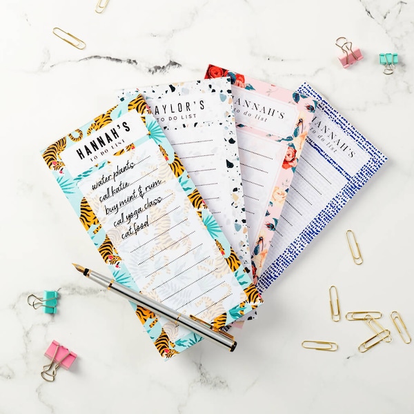 Personalised Patterned To Do Planner Notepad