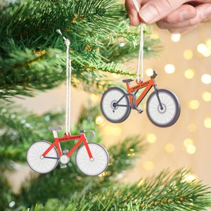 Personalised Bike Christmas Tree Decoration