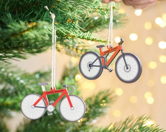 Personalised Bike Christmas Tree Decoration