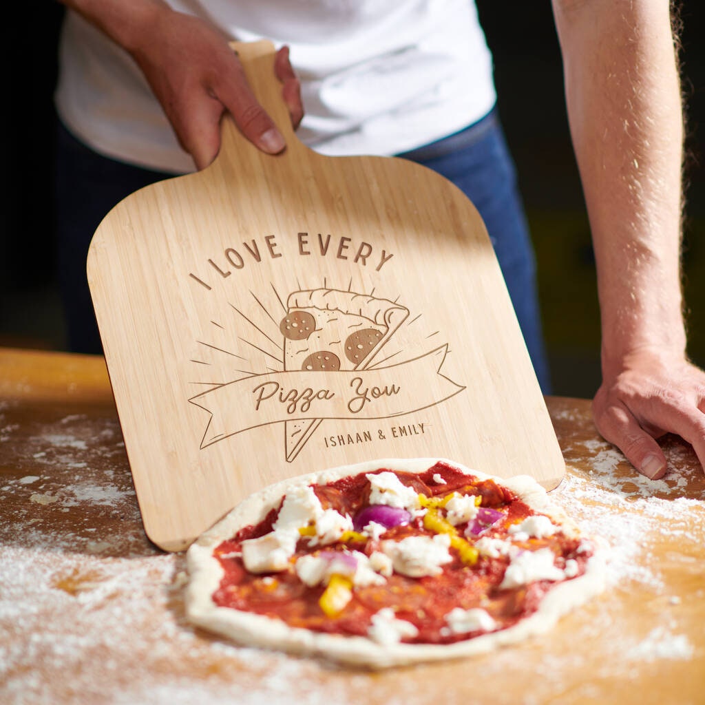 Sliding Pizza Peel - 55 X 35 cm Pizzaschieber Holz - Pala Pizza