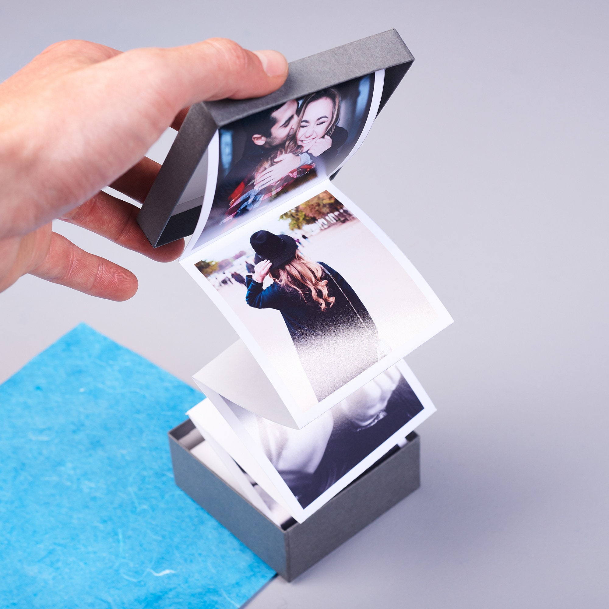 Personalised Photo Strip Popup Gift Box with Printed Pictures – 8