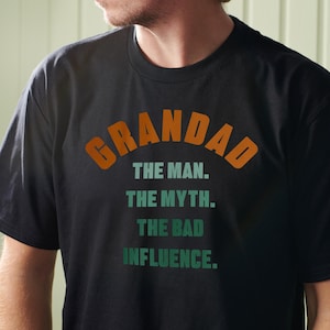 Funny Grandad T-Shirt, Humorous Cotton Tee for Grandfather, Best Grandad Gift for Father&#39;s Day, Birthday