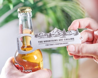 Personalised Camping Bottle Opener