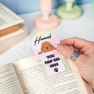 Personalised Dog Breed Bookmark, Custom Dog Breed Option, Dog Lover Gift, Book Lover, Pet Gift