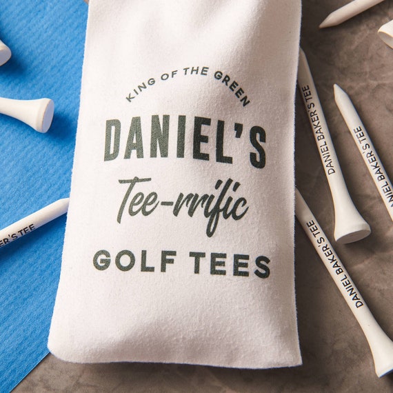 Personalisierte Golf Tees und Tasche - .de