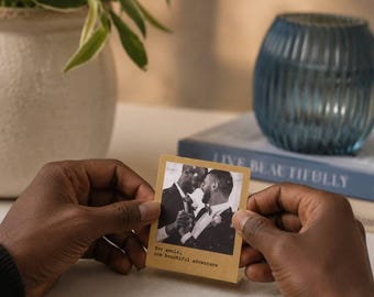 Personalised Miniature Brass Photo Print