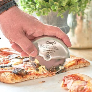 Personalised Stainless Steel Pizza Cutter