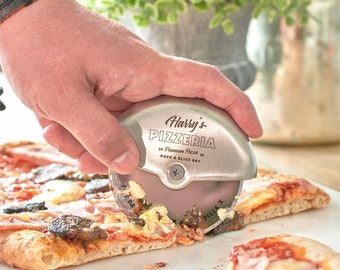 Personalised Stainless Steel Pizza Cutter