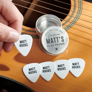 Personalised Guitar Plectrums image 1