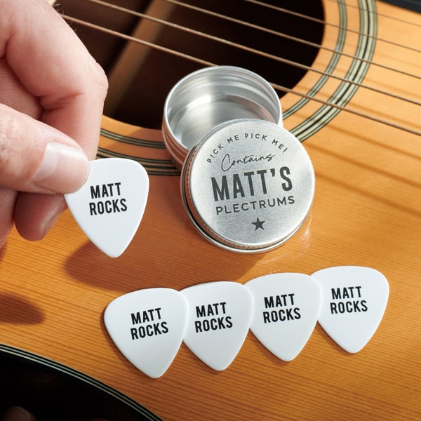 Personalised Guitar Plectrums