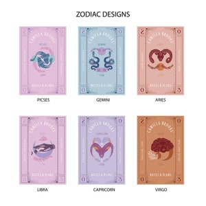 Personalised Zodiac Star Sign Notebook image 4