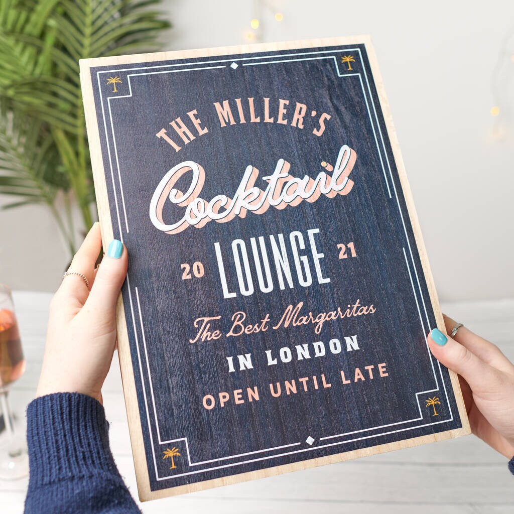 Personalised Cocktail Bar In A Box Etsy