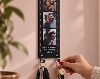Personalised Photo Reel Key Hook