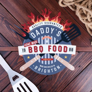 Personalised Metal BBQ Sign