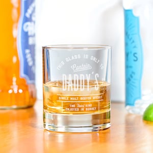 Personalised Whisky Label Whisky Glass