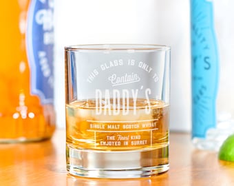 Personlig whiskyetikett Whiskyglas