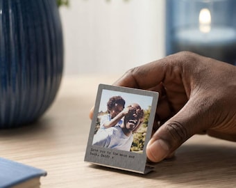 Personalised Miniature Stainless Steel Photo Print