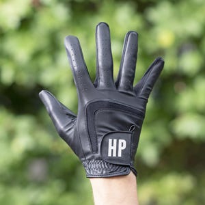 Luva de golfe preta inicial personalizada para homens, presente de golfe personalizado, acessórios de golfe para ele, presente de golfe