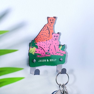 Personalised Couples Animal Key Hook