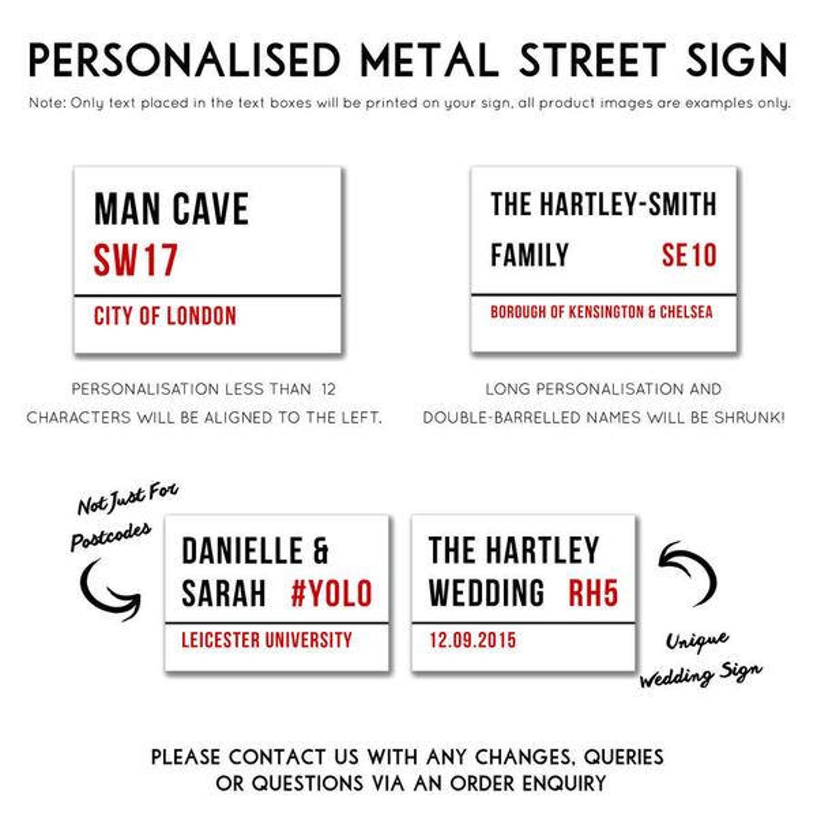 Personalised Metal Street Sign - Etsy UK