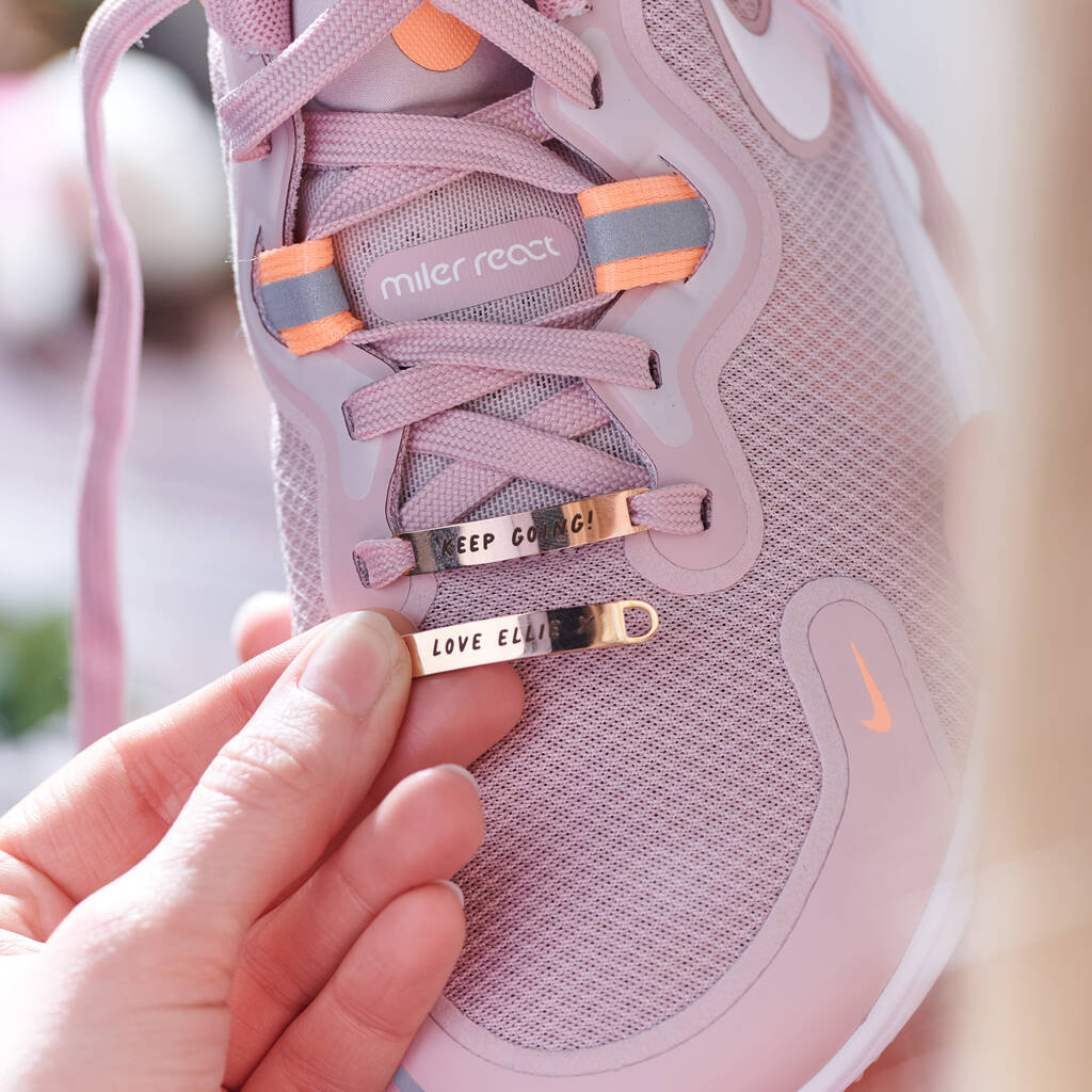 Personalised Rose Gold Metal Shoe Tags