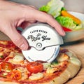 Personalised Stainless Steel Couples Pizza Cutter