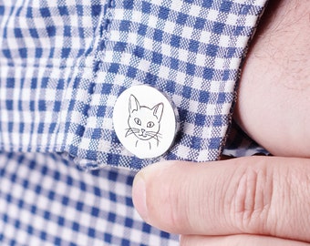 Personalised Cat Breed Cufflinks