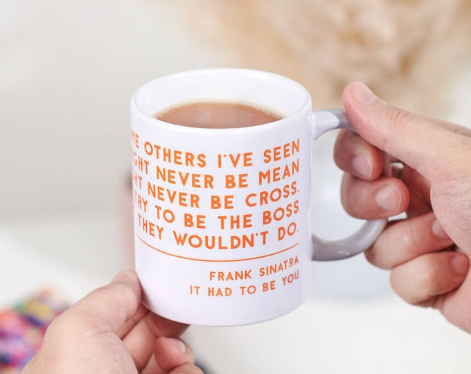 Personalised Song Lyric Mug