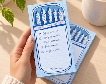 Personalised Sardine To-do Pad