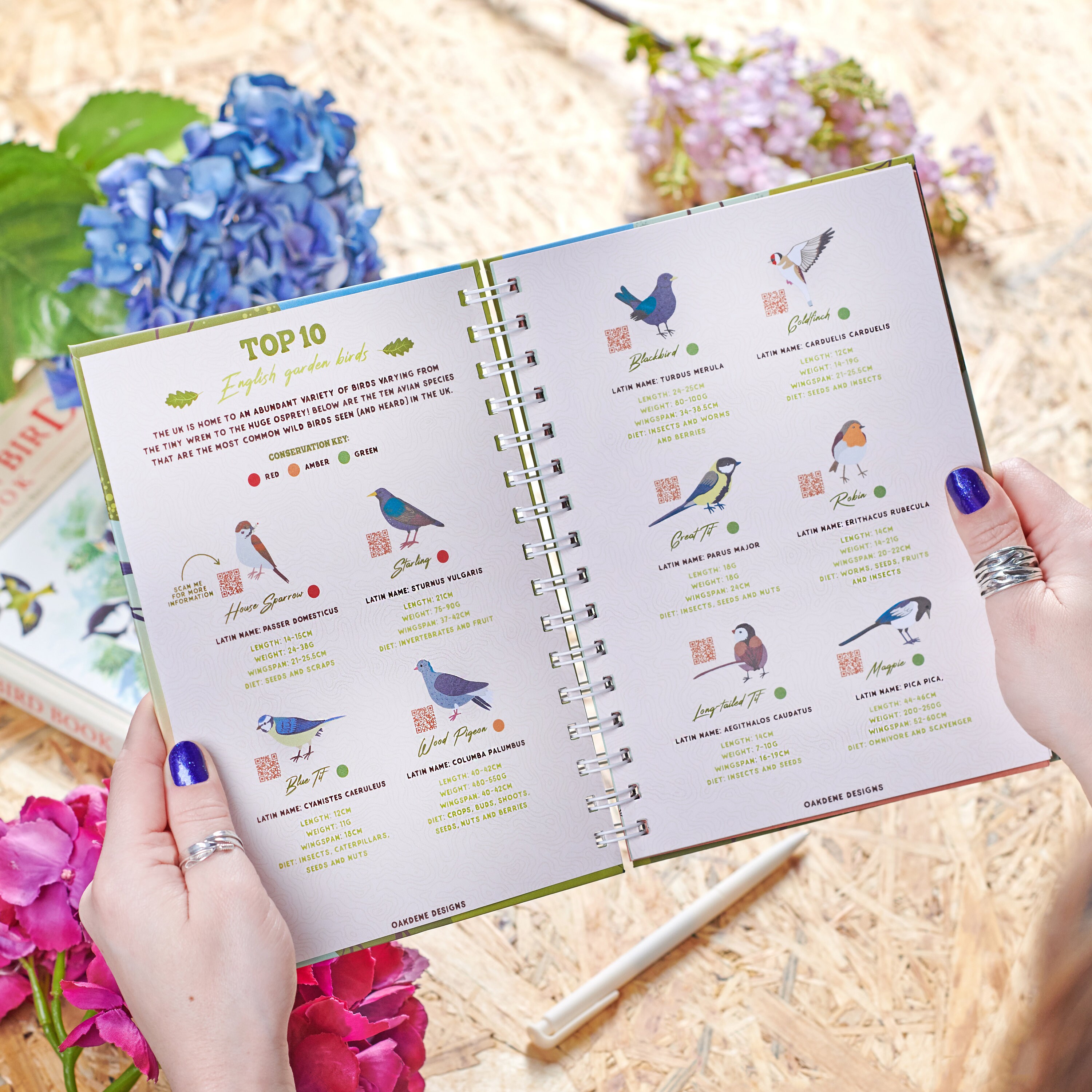 Notebook Watcher Personalised Bird Watching Journal Notebook - Custom Bird Observations ...
