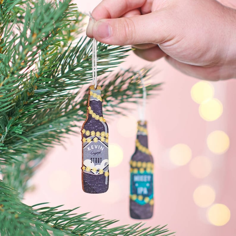 Personalised Beer Bottle Decoration image 1