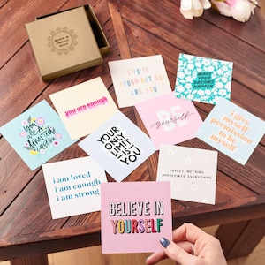 Personalised Mini Box Of Positive Mantra Prints