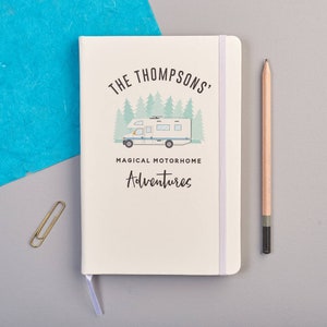 Personalised Motorhome Adventure Notebook