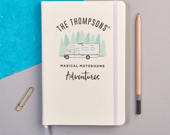 Personalised Motorhome Adventure Notebook