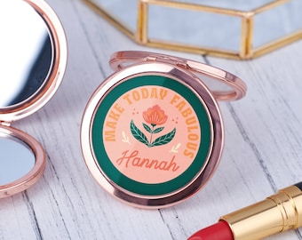 Personalised Positive Pocket Mirror