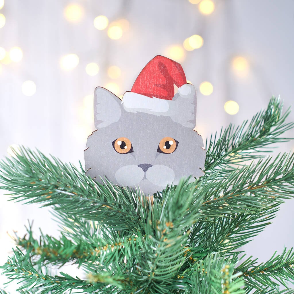 Cat tree toppers christmas clearance trees