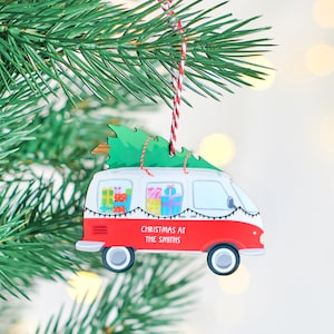 Personalised Festive Campervan Decoration