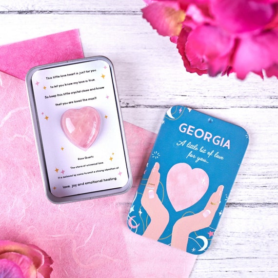 Personalised 'A Little Bit Of Love' Crystal Tin