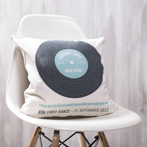 Personalised Record Cushion Pillow