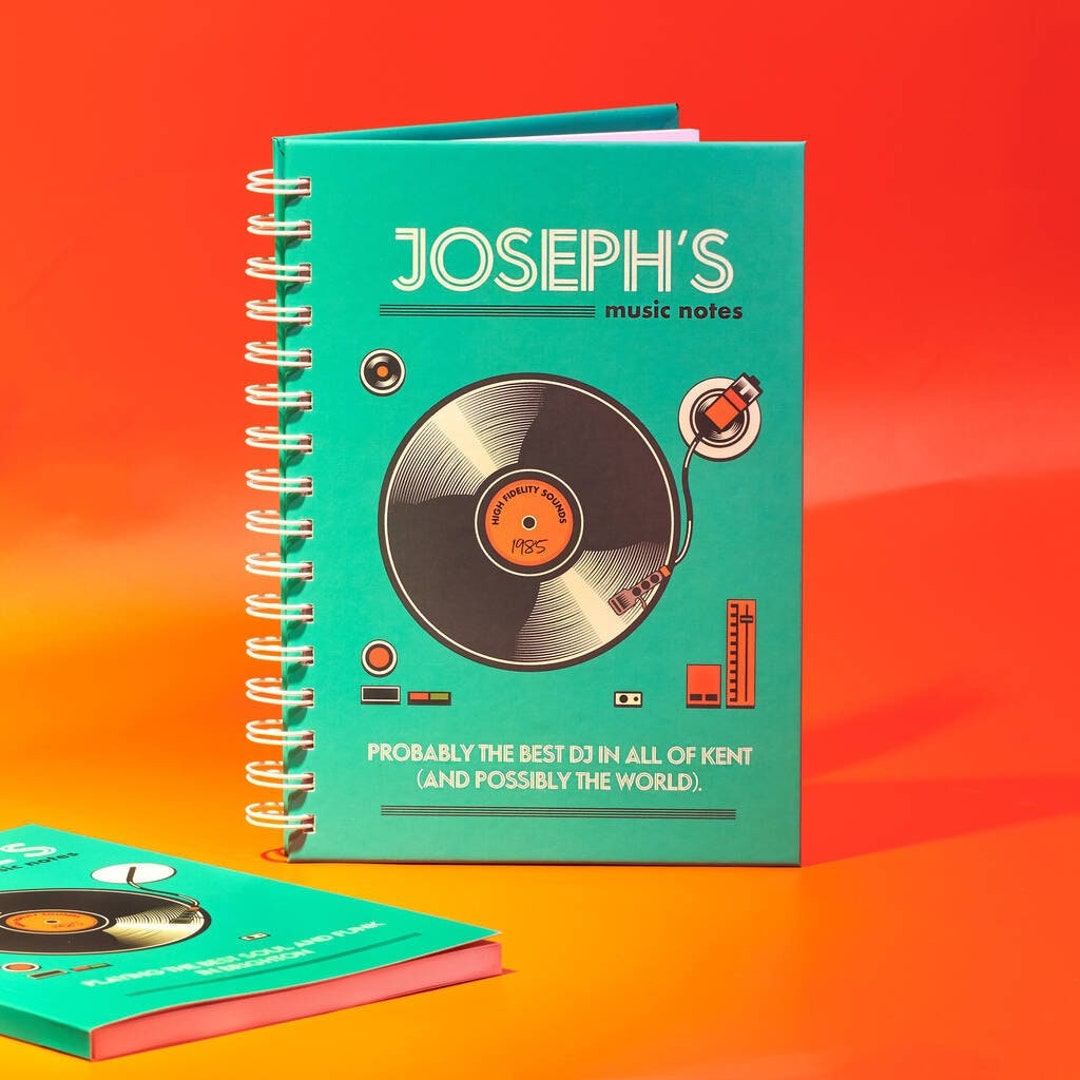 Vinyl Notebook Personalised Vinyl Record Notebook - Etsy
