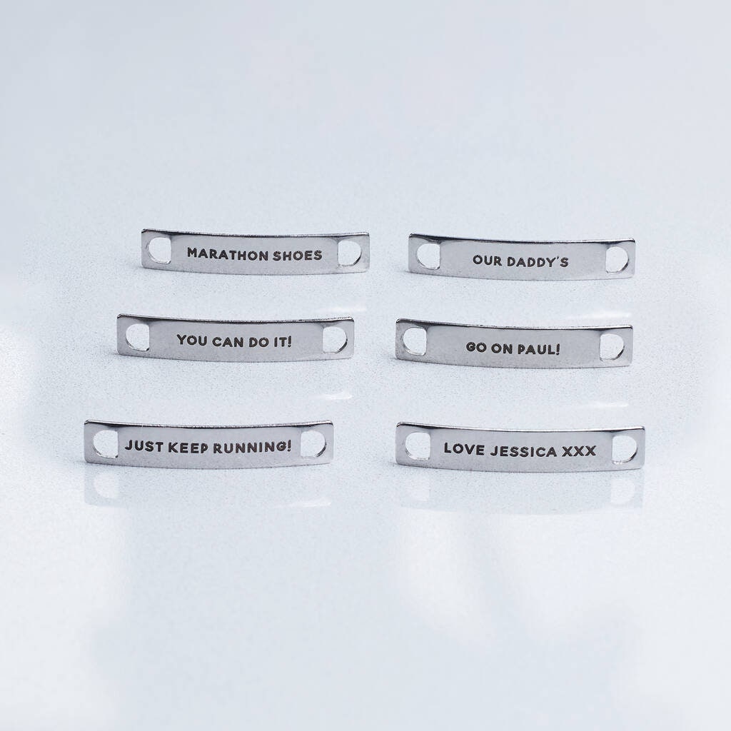 Personalised Metal Shoe Tags Etsy
