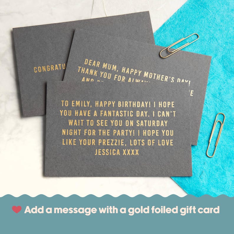 Gold Foiled Gift Card