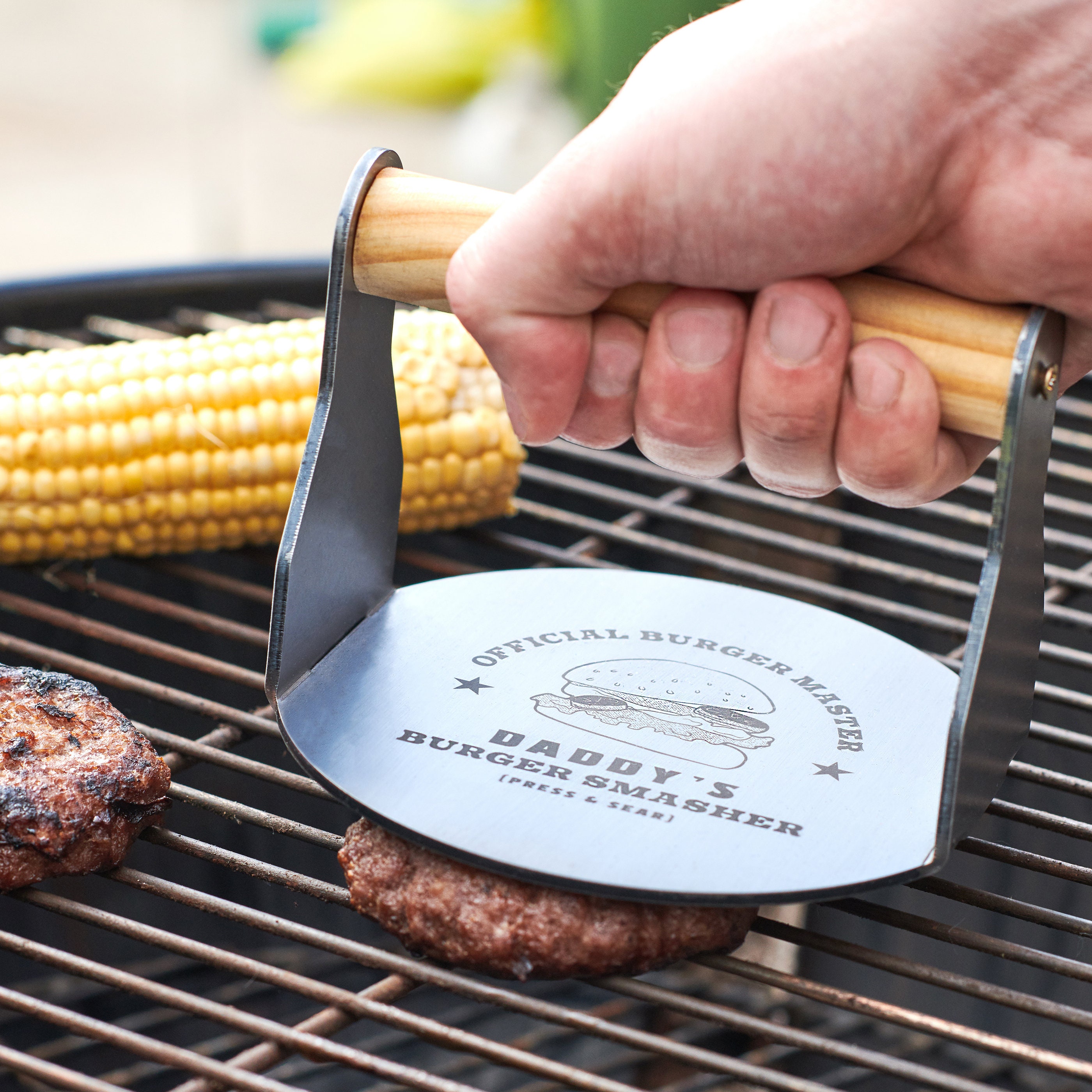 Prensa Hamburguesa Wayu Smasher Hierro Fundido Asado Bbq – CASA Y