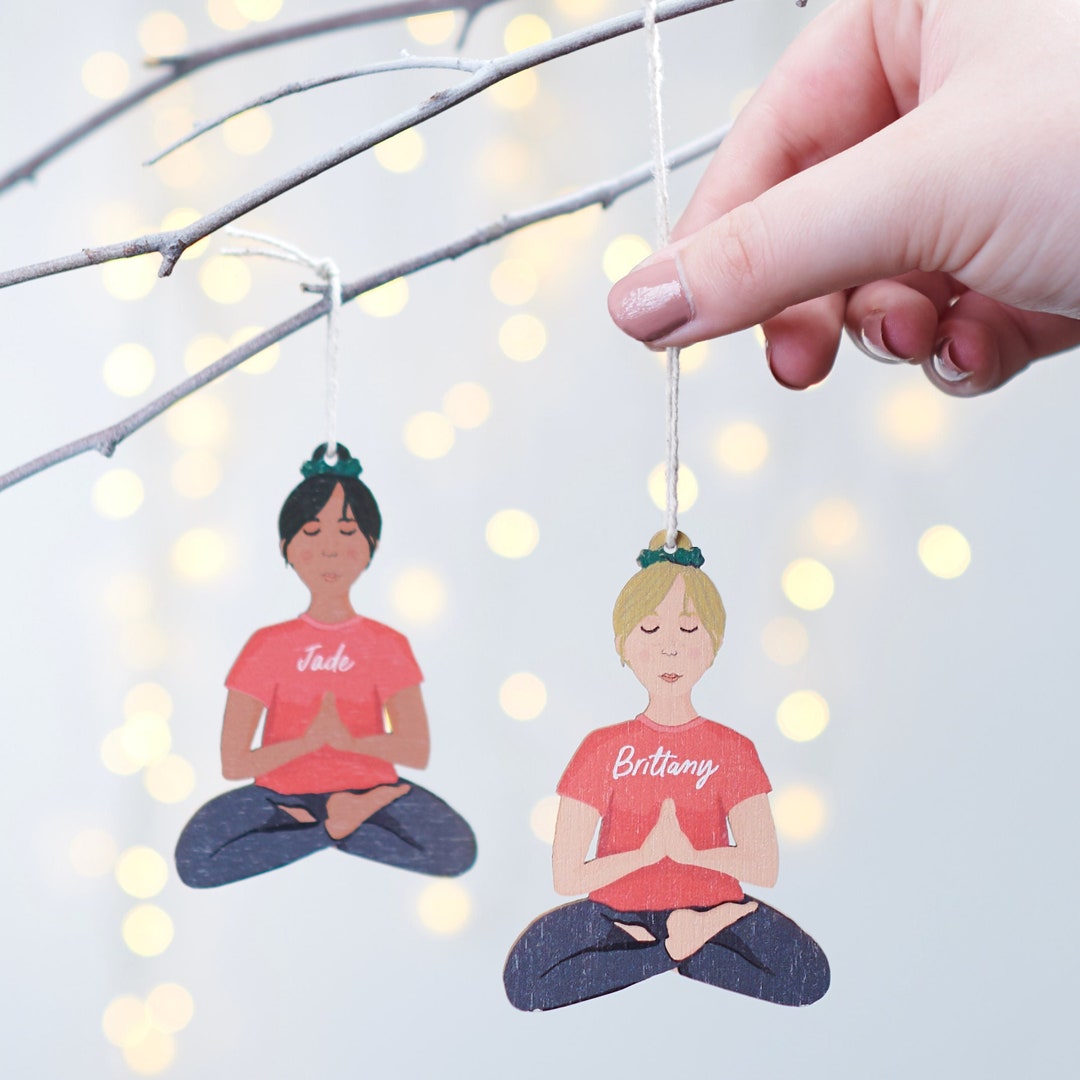 Personalised Yoga Pose Decoration - Etsy
