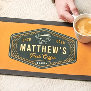 CNAHIWO Coffee Mat Coffee Bar Mat for Coffee Bar Countertop Coffee