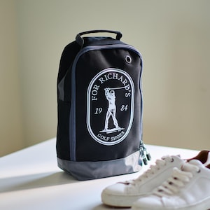 Personalised Golf Shoe Bag, Custom Golf Gift for Him, Golf Accessories, Shoe Storage, Waterproof Sports Bag, Father’s Day Gift, Golf Lover