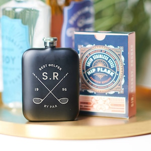Personalised Best Golfer Hip Flask