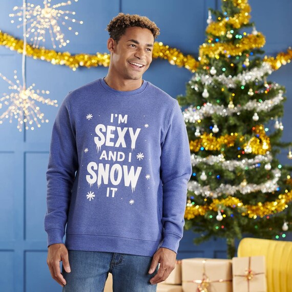 Organic Cotton sexy and I Snow It Christmas Jumper Etsy Canada